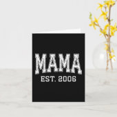 Mama Est 2006 Mom D Mothers Day Ized Premium Tri-b カード (黄色い花)