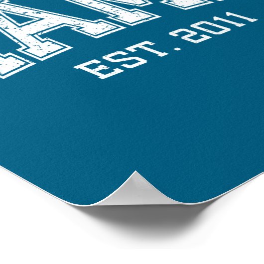 Mama Est 2011 Mom D Mothers Day Ized  ポスター (角)