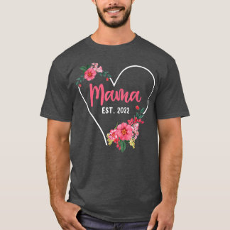 Mama Est 2022母になる、妊娠の発表 Tシャツ