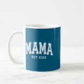 Mama Est 2022 Mom D Mothers Day Ized  コーヒーマグカップ (左)