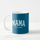 Mama Est 2024 Mom D Mothers Day Ized  コーヒーマグカップ (左)