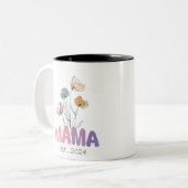 Mama Est 2024 Mothers Day ツートーンマグカップ (正面左)