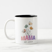Mama Est 2024 Mothers Day ツートーンマグカップ (左)