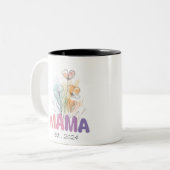 Mama Est 2024 Mothers Day ツートーンマグカップ (正面左)