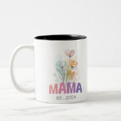 Mama Est 2024 Mothers Day ツートーンマグカップ (左)