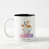 Mama Est 2024 Mothers Day ツートーンマグカップ (左)
