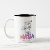 Mama Est 2024 Mothers Day ツートーンマグカップ (左)