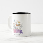 Mama Est 2024 Mothers Day ツートーンマグカップ (正面左)