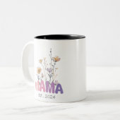 Mama Est 2024 Mothers Day ツートーンマグカップ (正面左)