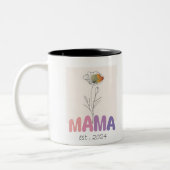 Mama Est 2024 Mothers Day ツートーンマグカップ (左)