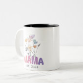 Mama Est 2024 Mothers Day ツートーンマグカップ (正面左)
