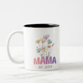 Mama Est 2024 Mothers Day ツートーンマグカップ (左)