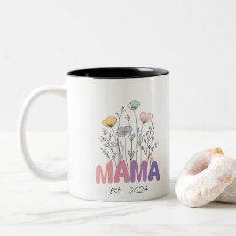 Mama Est 2024 Mothers Day ツートーンマグカップ