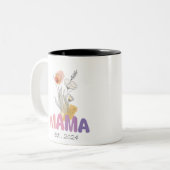 Mama Est 2024 Mothers Day ツートーンマグカップ (正面左)