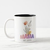 Mama Est 2024 Mothers Day ツートーンマグカップ (左)