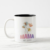 Mama Est 2024 Mothers Day ツートーンマグカップ (左)