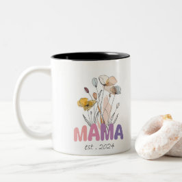 Mama Est 2024 Mothers Day ツートーンマグカップ