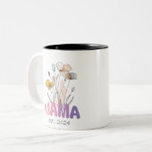 Mama Est 2024 Mothers Day ツートーンマグカップ (正面左)