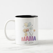 Mama Est 2024 Mothers Day ツートーンマグカップ (左)