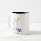 Mama Est 2024 Mothers Day ツートーンマグカップ (正面左)