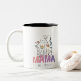 Mama Est 2024 Mothers Day ツートーンマグカップ