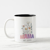 Mama Est 2024 Mothers Day ツートーンマグカップ (左)