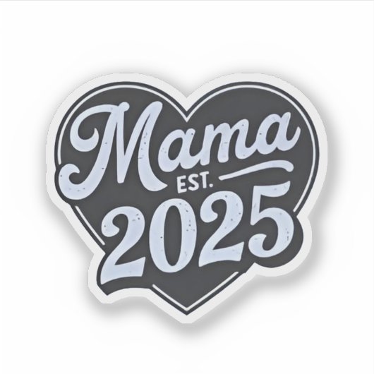 MAMA est 2025妊娠母親の日ママになる シール (正面)