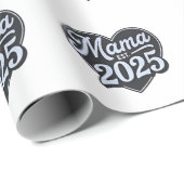 MAMA est 2025妊娠母親の日ママになる ラッピングペーパー (ロールコーナー)