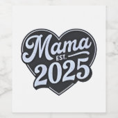 MAMA est 2025妊娠母親の日ママになる ワインラベル (シングルラベル)