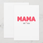 MAMA EST. 2025 – ママのためのオーダーメイドギフト シーズンカード (正面/裏面)