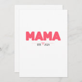 MAMA EST. 2025 – ママへの特別なギフト シーズンカード (正面/裏面)