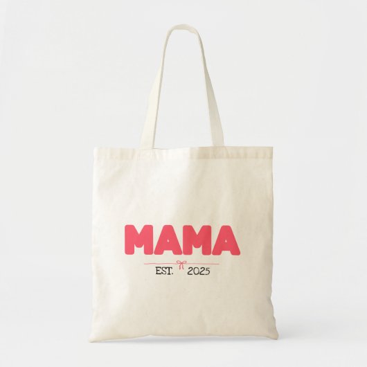 MAMA EST. 2025 – ママカスタムへの贈り物 トートバッグ (正面)