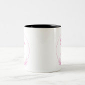 Mama Est.2025 shirt -Mother gift Pink Minimal - ツートーンマグカップ (中央)