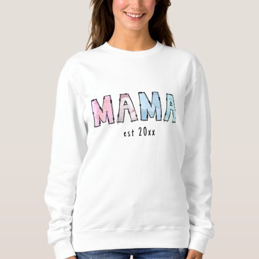 Mama Est Basic Sweatshirt Tシャツ (正面)