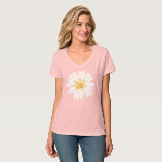 Mama Est - Daisy V-neck Tシャツ (正面フル)