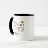 Mama Est Floral Year Botanical Wildflower Art マグカップ (正面左)