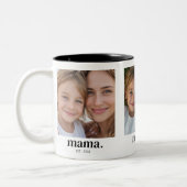 Mama Established Black 3 Photo ツートーンマグカップ (左)