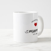 Mama Established New Mom Gift ジャンボコーヒーマグカップ (正面右)