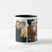 Mama Ever 最高の 2-Photo Collage & カスタムMessage マグカップ (中央)