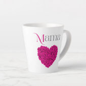 Mama Floral Beautiful Mother’s Day, Birthday Gift  カフェラテマグ (右アングル)