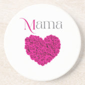 Mama Floral Beautiful Mother’s Day, Birthday Gift  コースター (正面)
