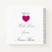 Mama Floral Beautiful Mother’s Day, Birthday Gift  ノートブック (裏面)