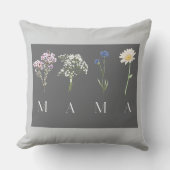 MAMA Floral Botanical Elegant Mother's Day Gift  クッション (正面)