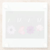 Mama, Floral Butterfly mothers day and birthday ガラスコースター (裏面)