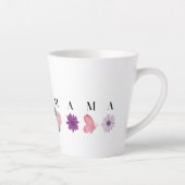 MAMA Floral Butterfly – Mother's Day Gift カフェラテマグ (右)
