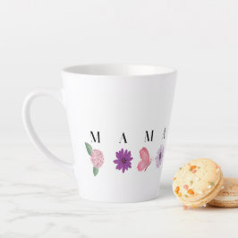 MAMA Floral Butterfly – Mother's Day Gift カフェラテマグ