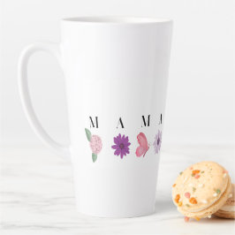 MAMA Floral Butterfly – Mother's Day Gift カフェラテマグ