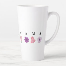 MAMA Floral Butterfly – Mother's Day Gift カフェラテマグ