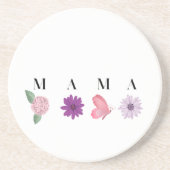 MAMA Floral Coaster – Mother’s Day, Birthday Gift  コースター (正面)