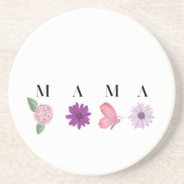 MAMA Floral Coaster – Mother’s Day, Birthday Gift  コースター
